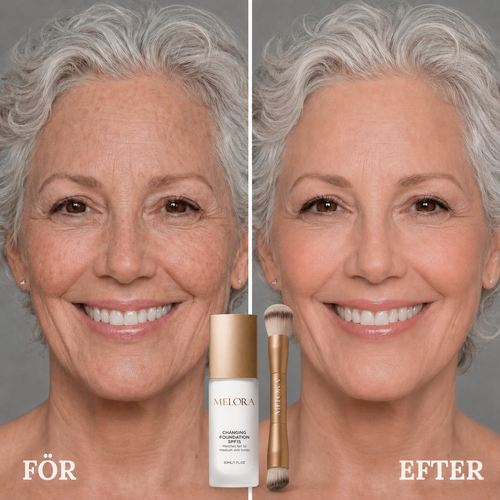 2-i-1-borste för foundation och concealer